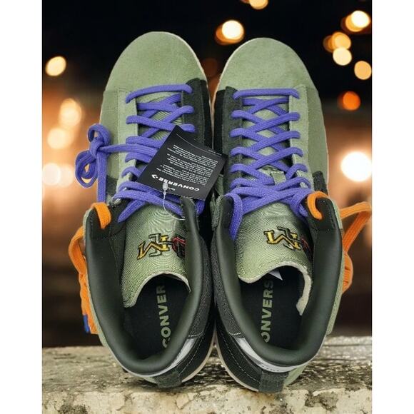 Converse Pro Leather Mid BHM Men’s 8 / Women’s 9.5 Green Sequoia 168273C - Picture 4 of 9